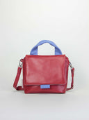 Kompakte_Ledertasche_Mira_Karminrot _kleine_Handtasche_Heleny_Vorderansicht